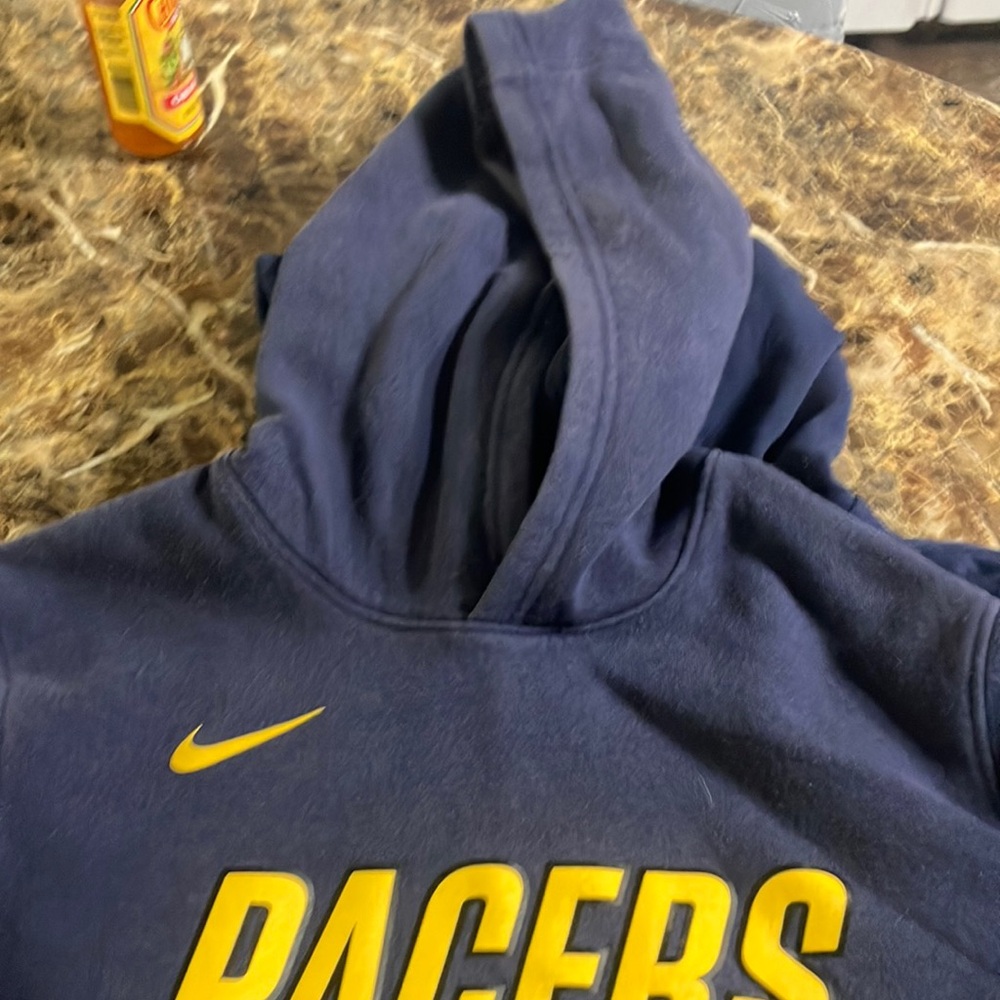 Nike Blue and Yellow Pacers Hoodie